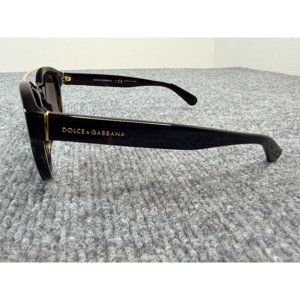 Dolce & Gabbana DG 4274F Tortoise Sunglasses Gold Brow Bar‎ 50mm Brown Gradient
